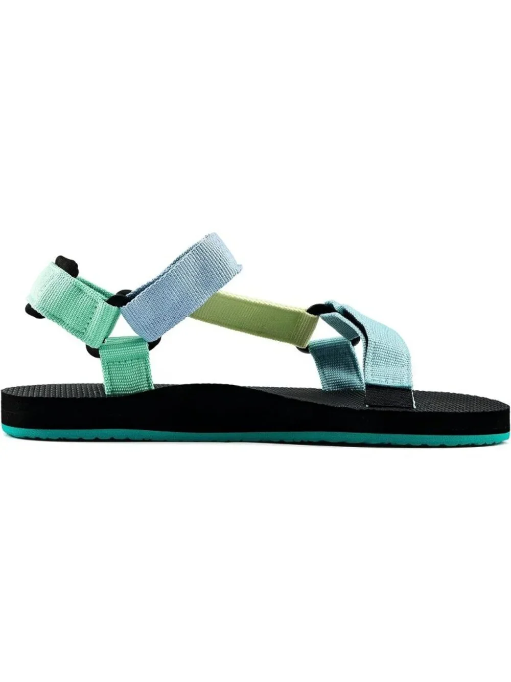 Women's Yellow Blue Hiking Sandals with-Arch-Support Webbing-Outdoor Beach Water